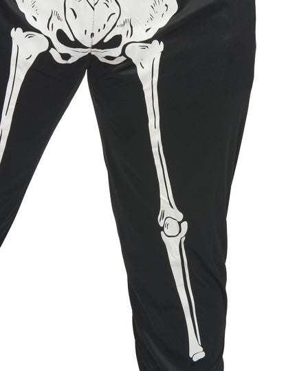 Črno okostje črno preobleko Halloween