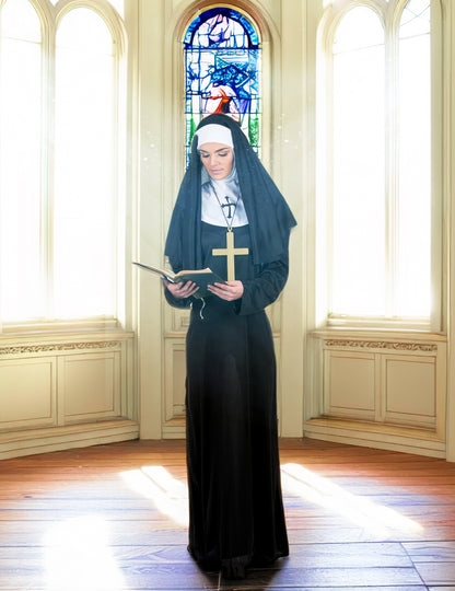 Nun ženska kostum