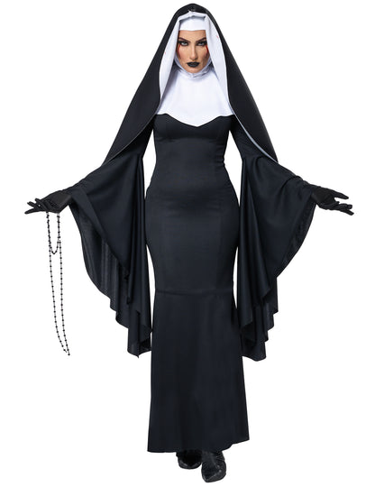 Luksuzni dolgi ženski kostum nune 