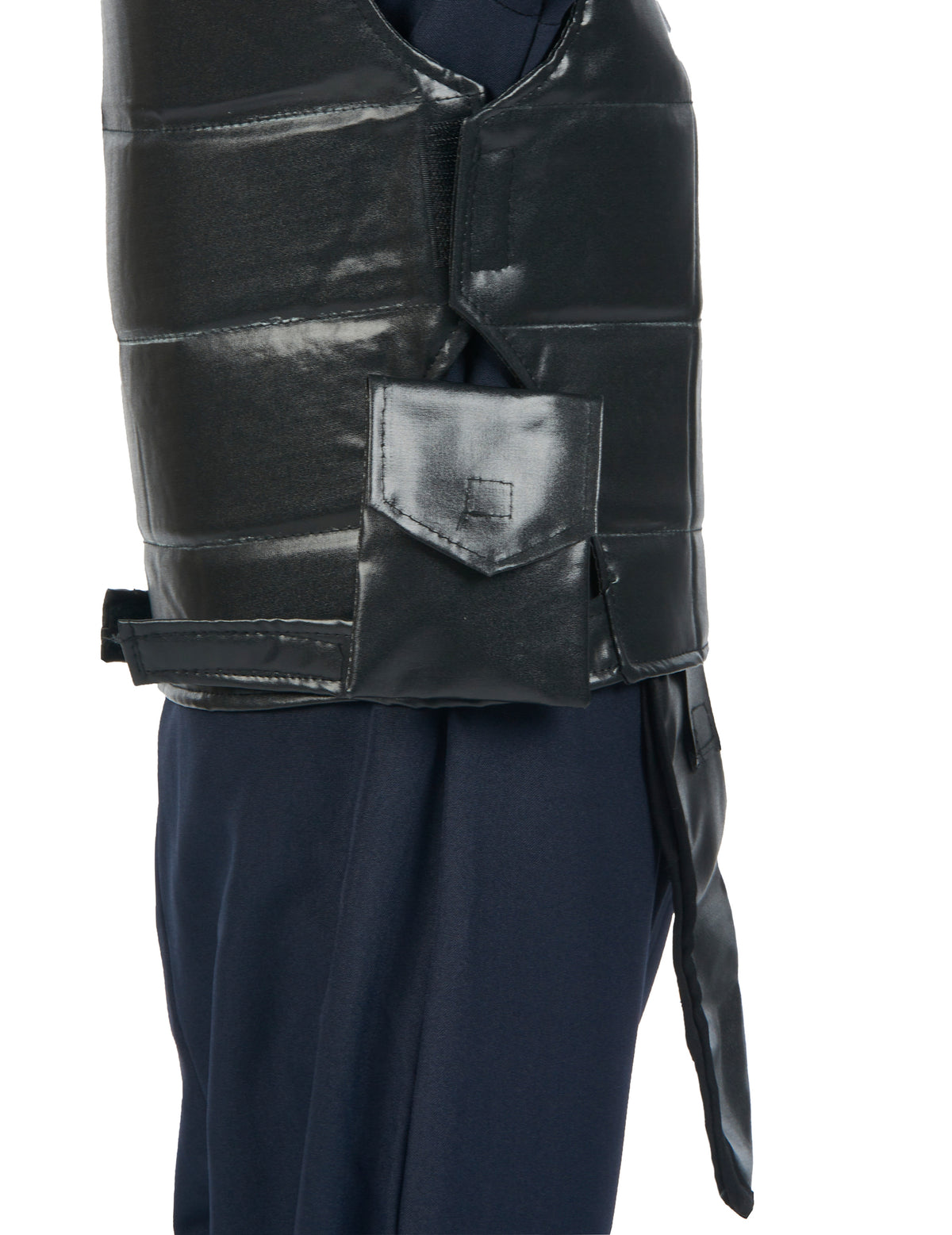 Détail de la poche du plastron du déguisement officier du SWAT