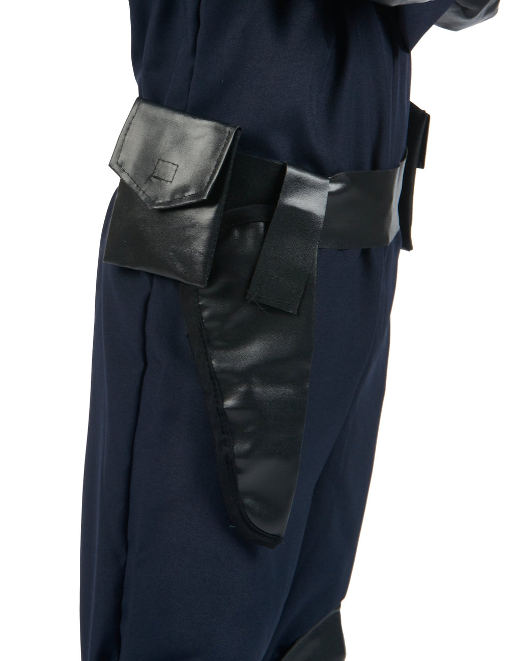 Détail du holster et de la sacoche de ceinture du déguisement officier du SWAT