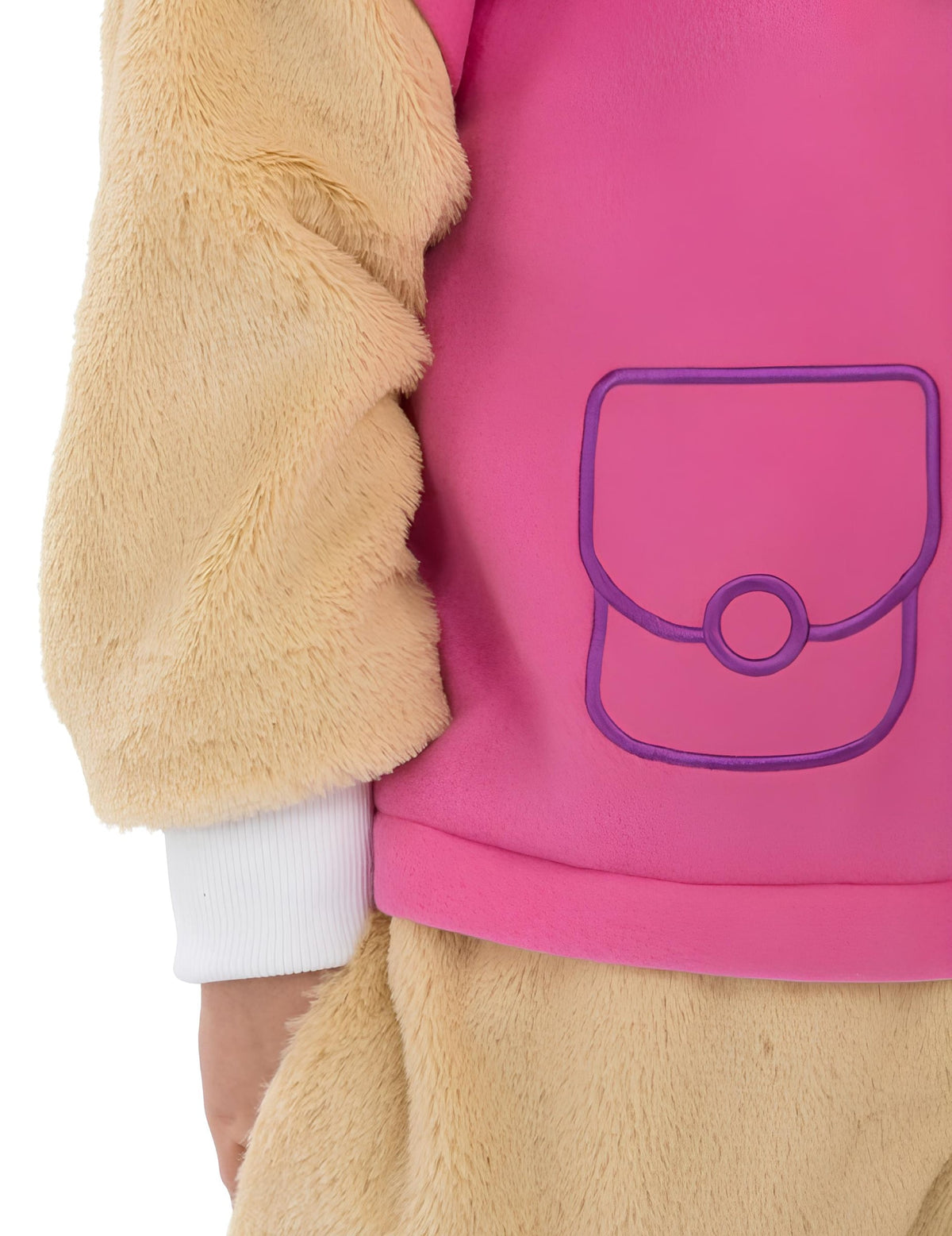 Détail du motif de sac à dos de la combinaison Stella Pat'Patrouille pour enfant