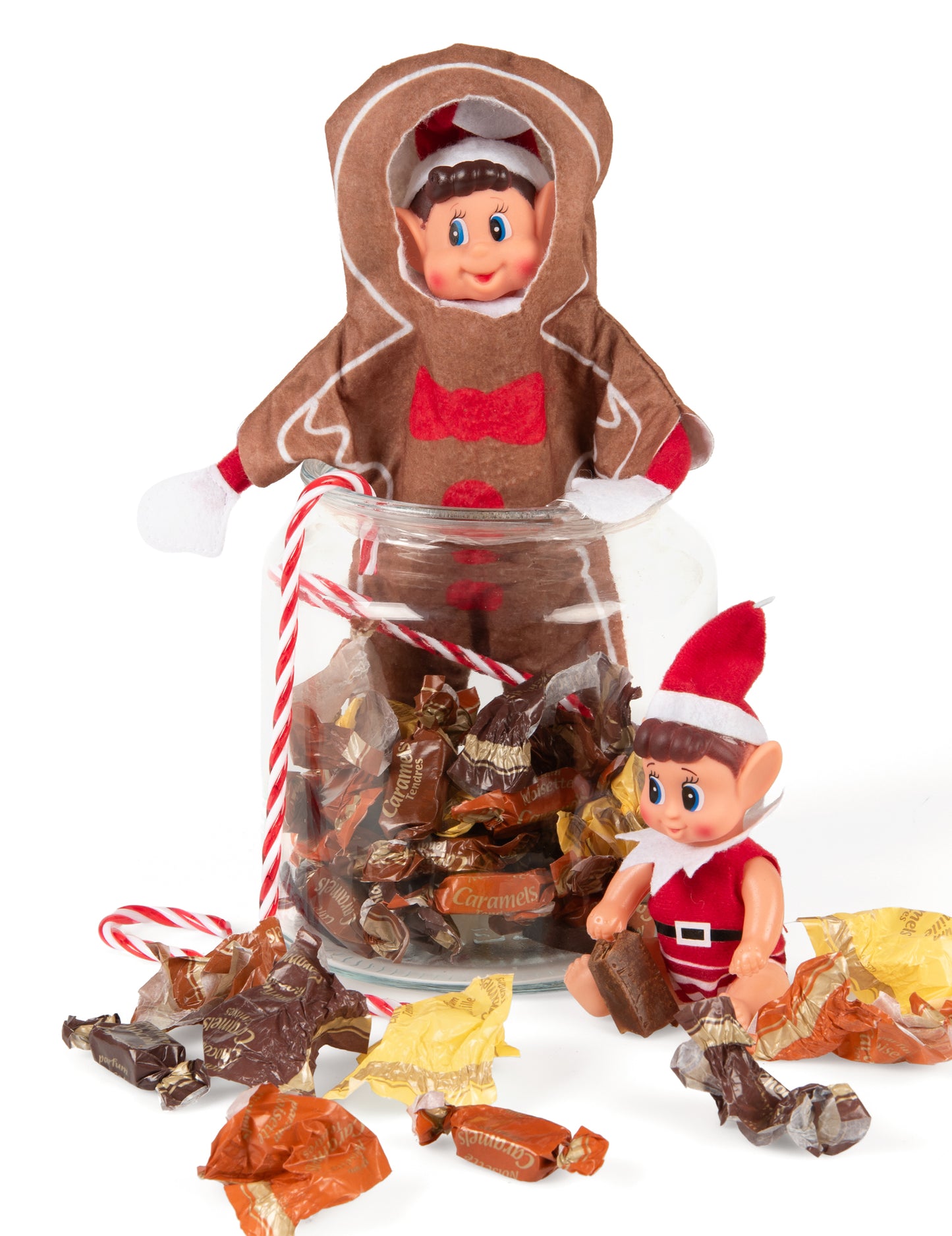 Kostum iz medenjakov za nagajivo vilinsko punčko