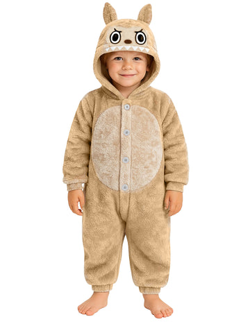 Otroški kostum plišaste pošasti v bež barvi 