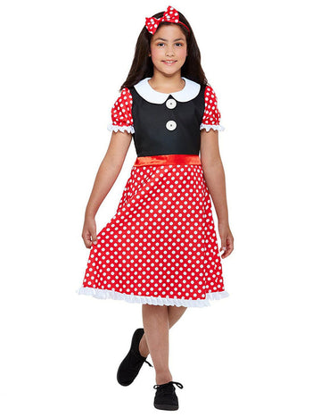 Rdeča deklica rdeča majhna kostum