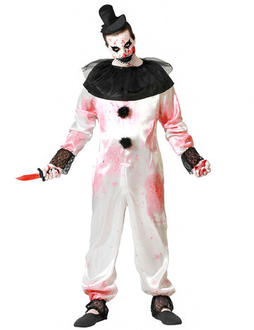 Pierrot assassin kostum za moške plus size