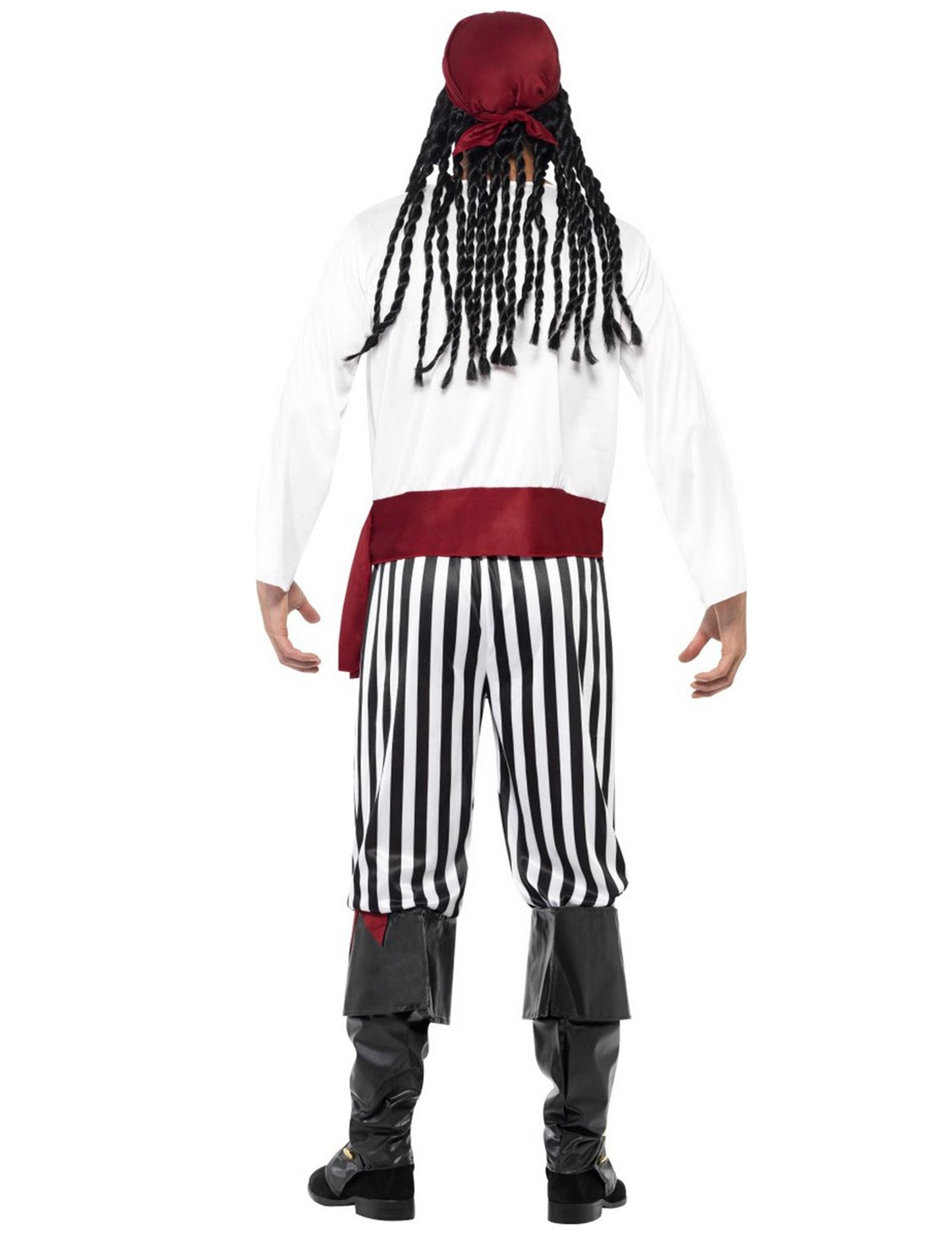 Piratska preobleka z rdečim moškim Bandana