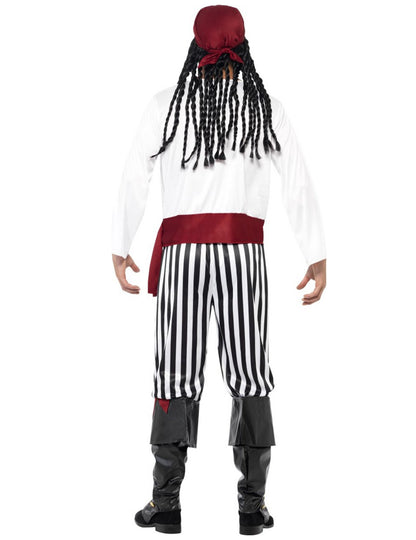 Piratska preobleka z rdečim moškim Bandana