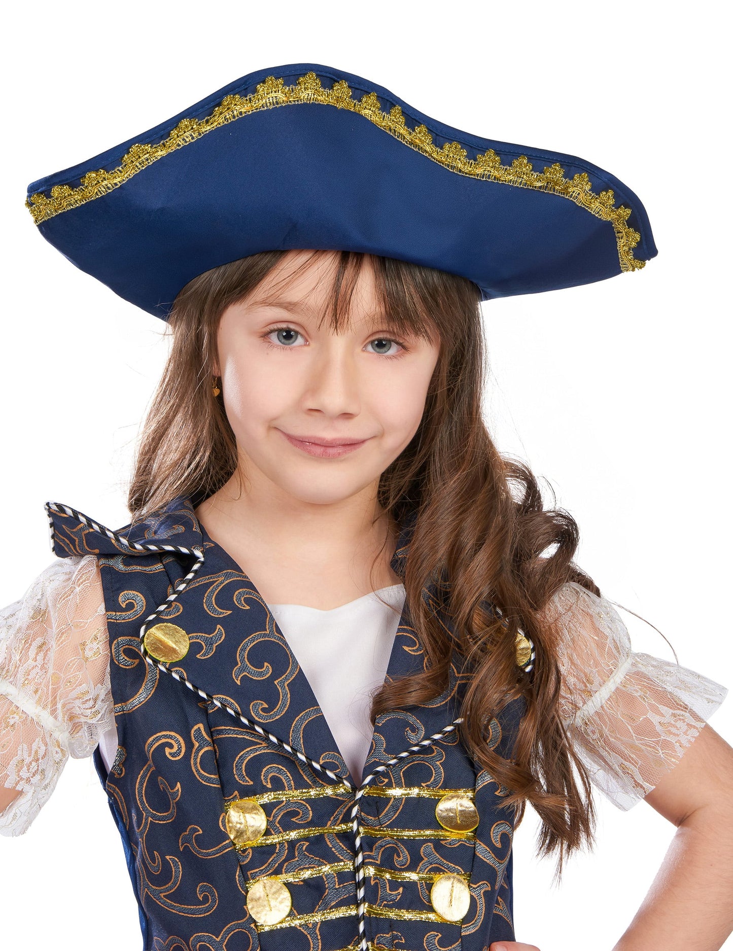 Temno modra gusarska preobleka