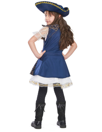 Temno modra gusarska preobleka