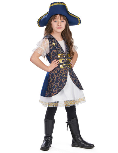 Temno modra gusarska preobleka