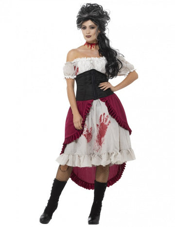 Krvavi duh pirat kostum za ženske za noč čarovnic 