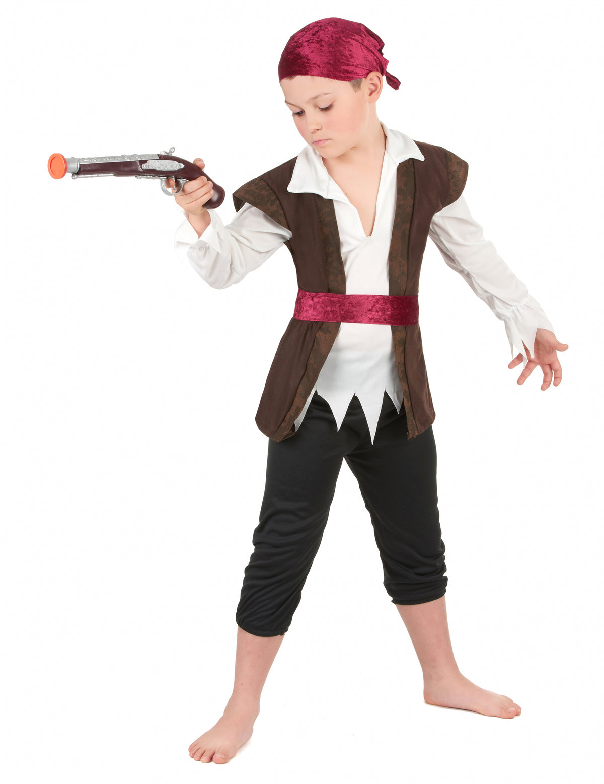 Pistolet factice brandi avec le déguisement de pirate pour garçon