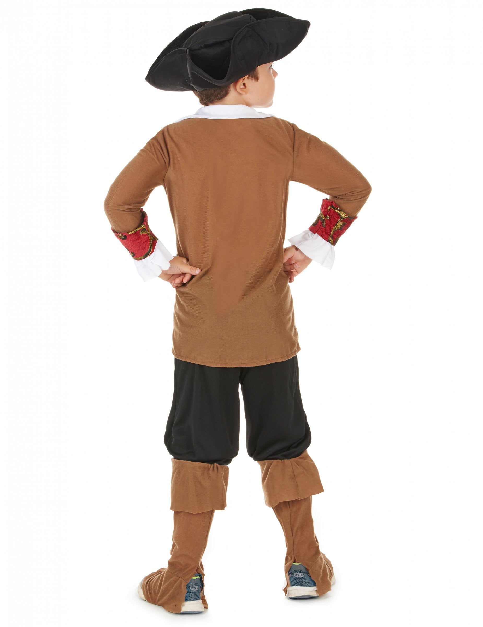 Pogled od zadaj na piratski kostum za fante