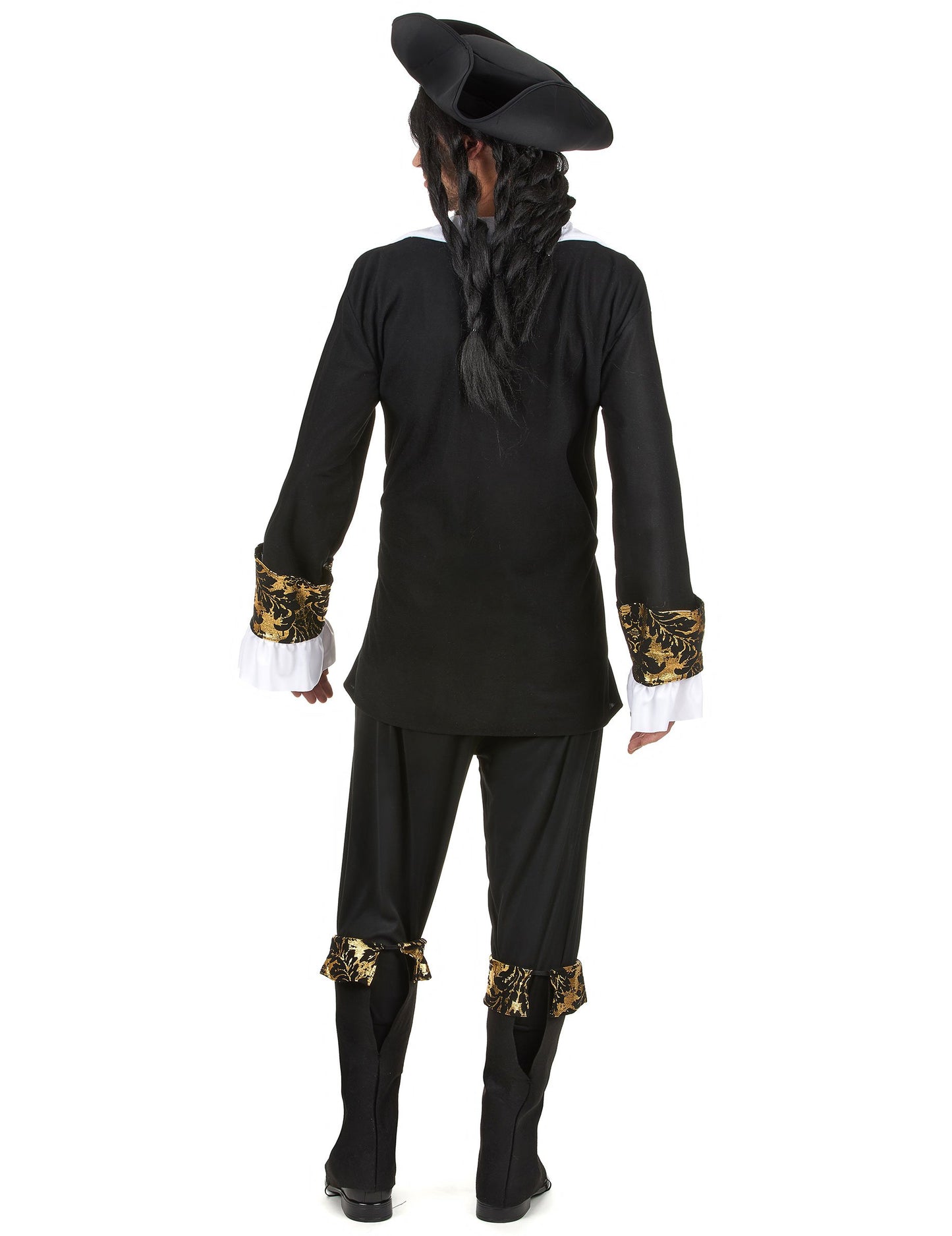 Vue de dos du déguisement pirate à motif