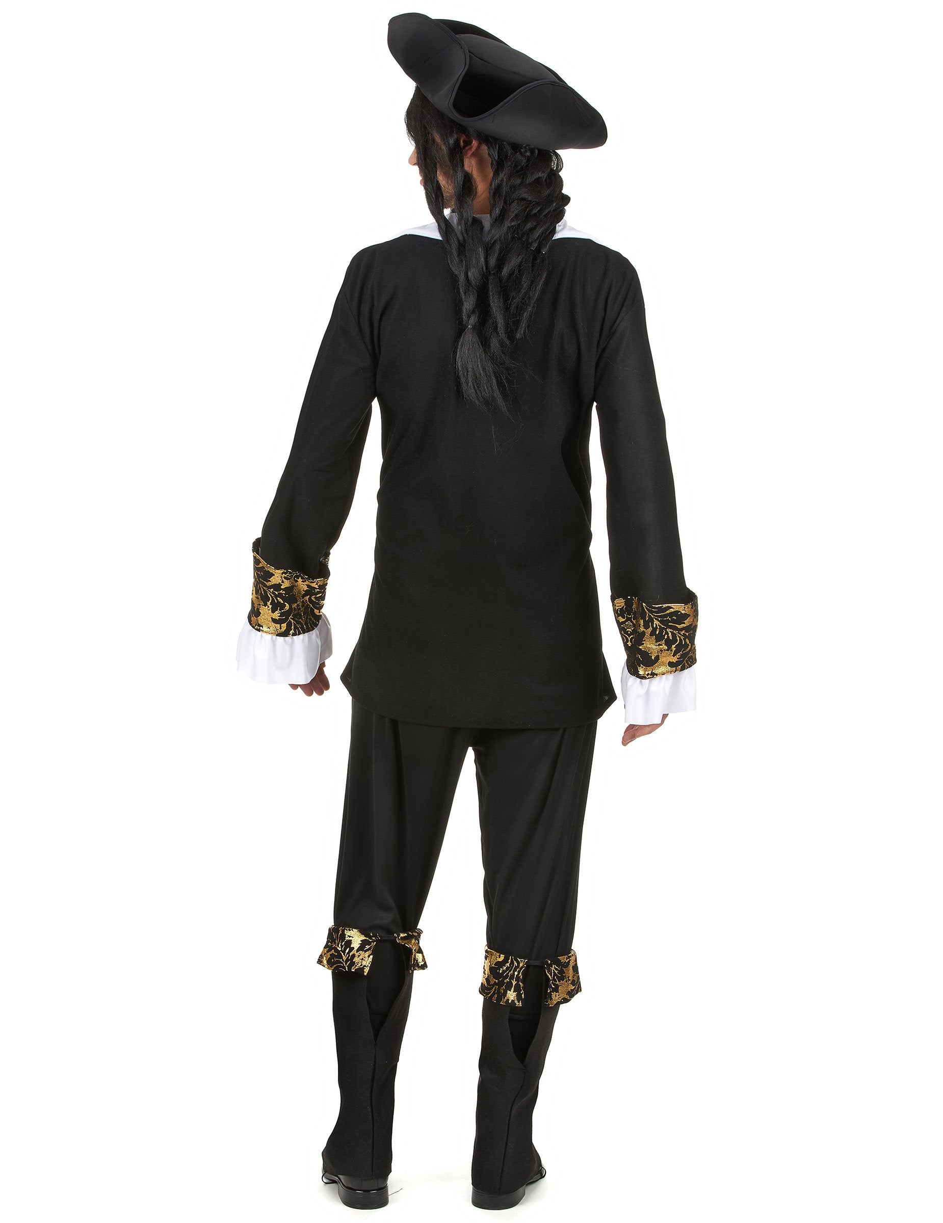 Vue de dos du déguisement pirate à motif