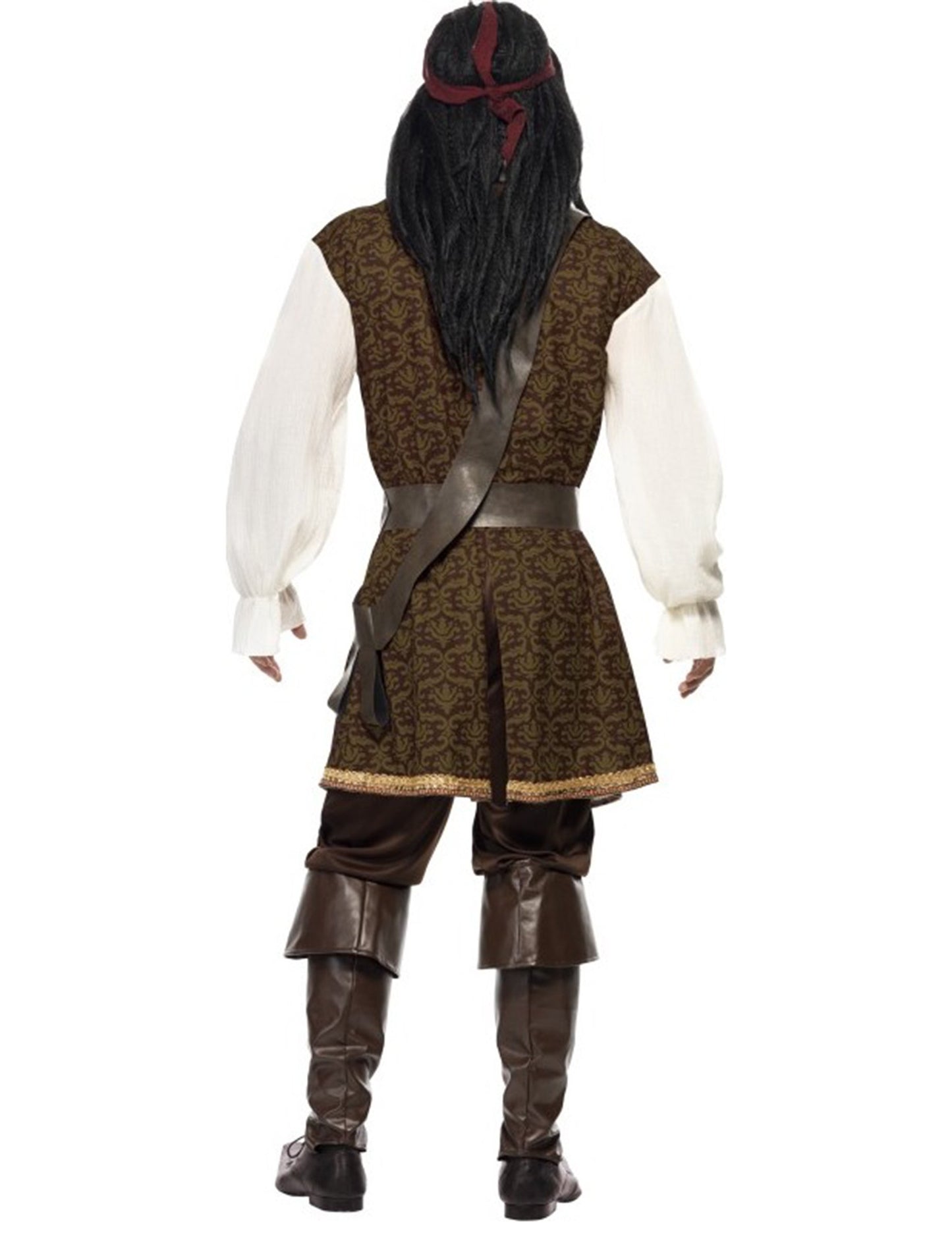 Moški rjavi piratski kostum