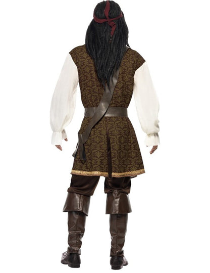 Moški rjavi piratski kostum