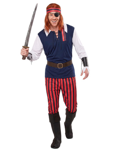 Piratske preobleke rdeče in črne črte