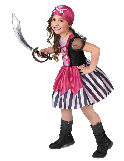 Piratska obleka roza obleka