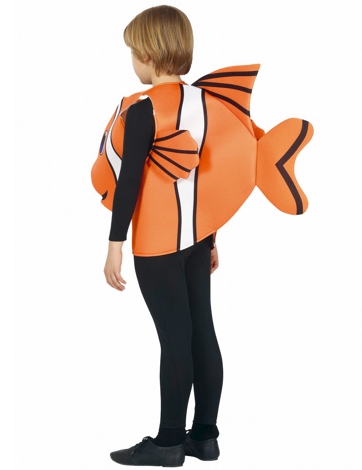 Vue de dos du déguisement poisson clown pour enfant