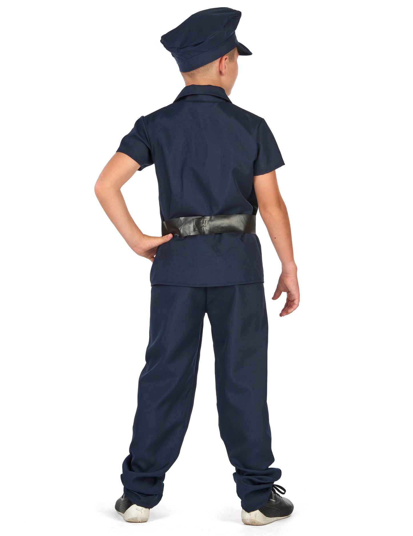 Otroški policijski kostum s kratkimi rokavi