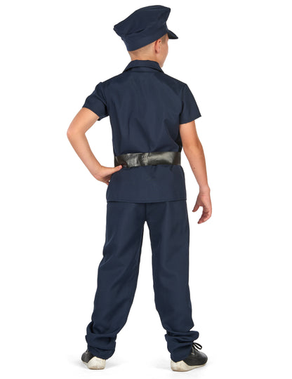 Otroški policijski kostum s kratkimi rokavi