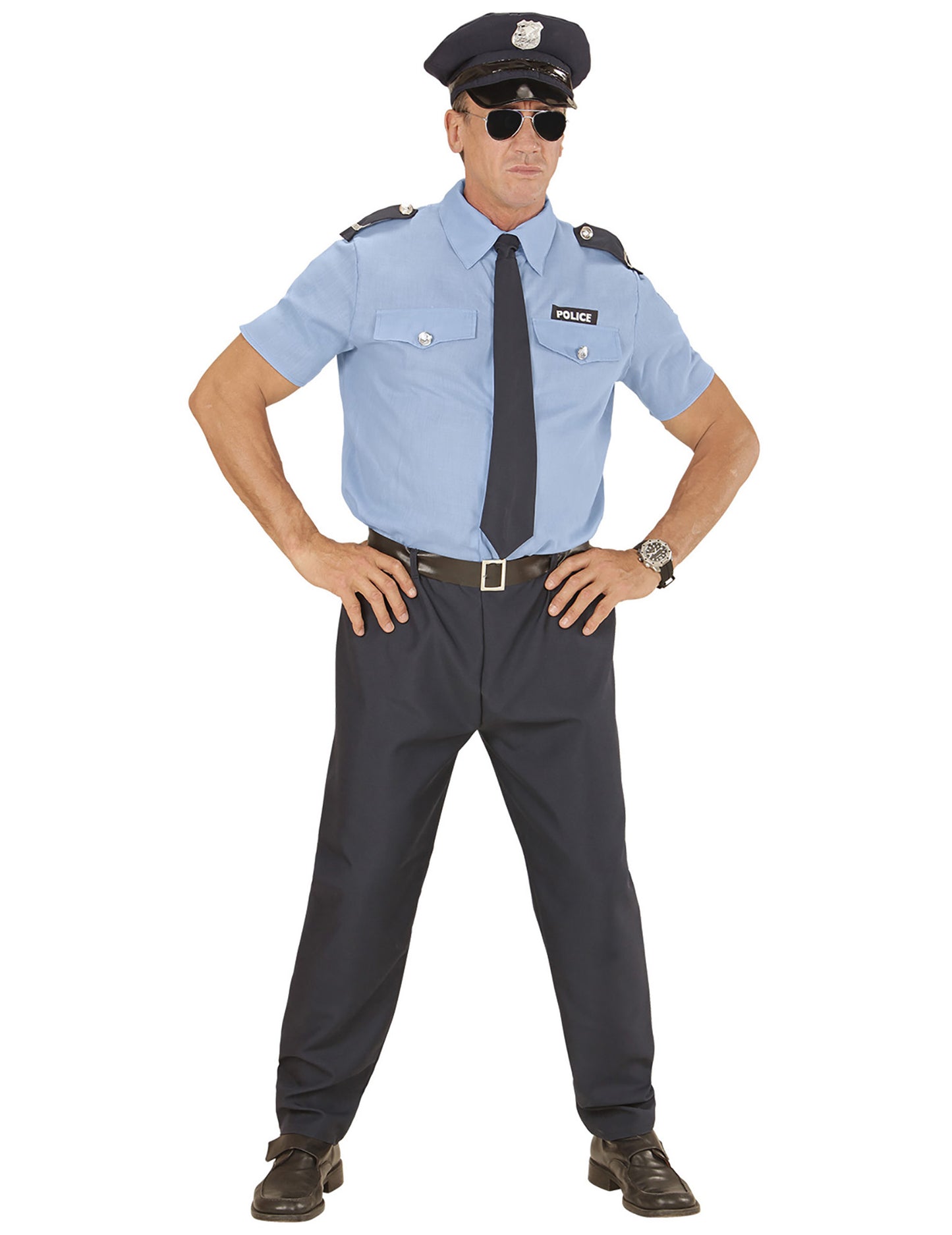 Veliki kostum modre policije za odrasle