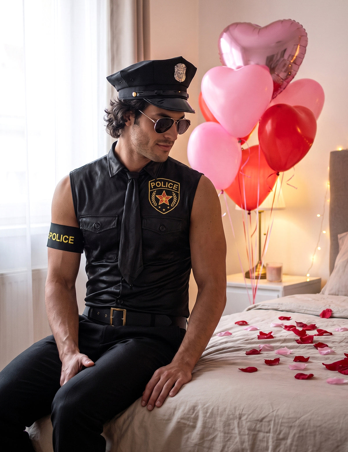 Seksi moški policijski kostum