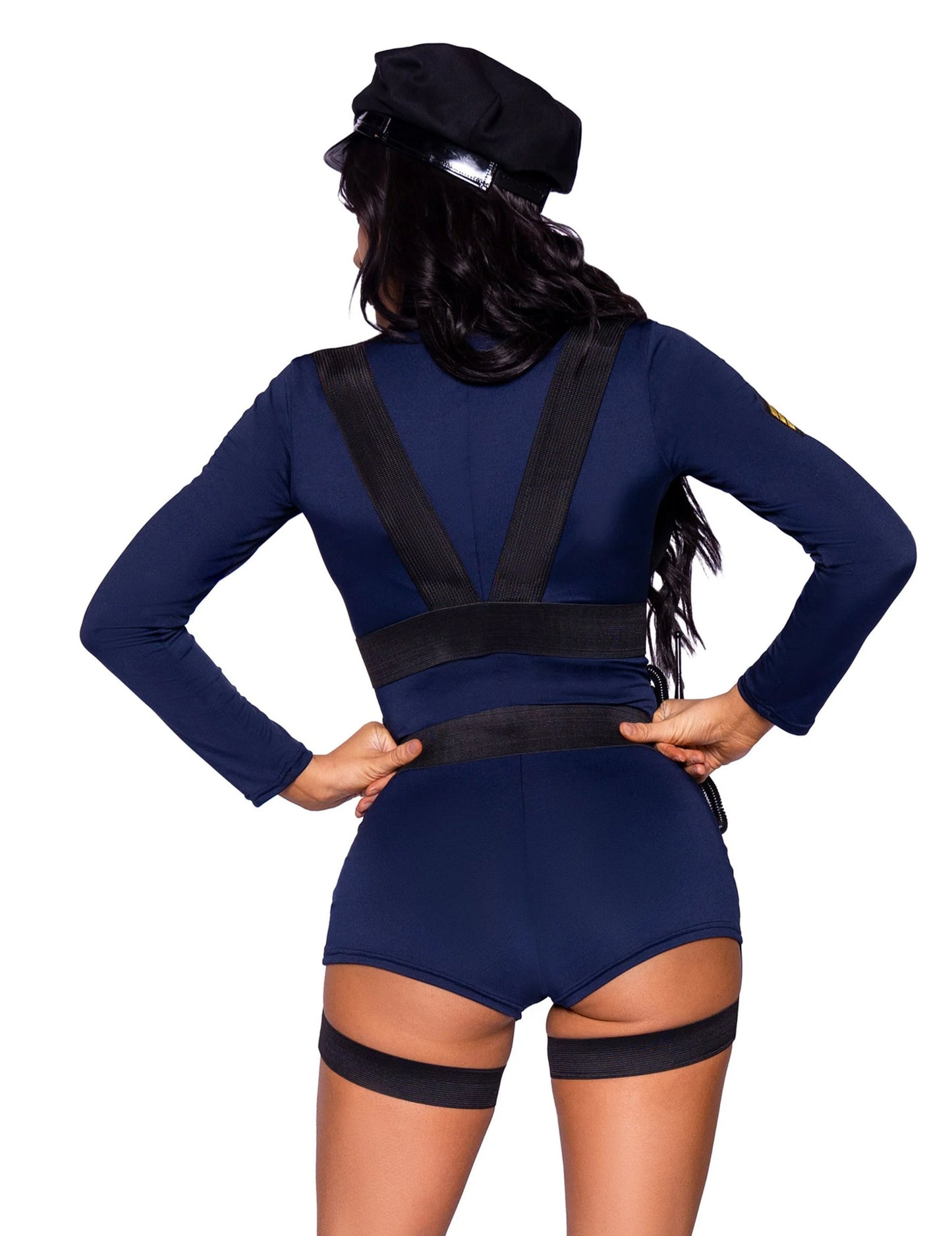 Seksi žensk Combishort Police kostum