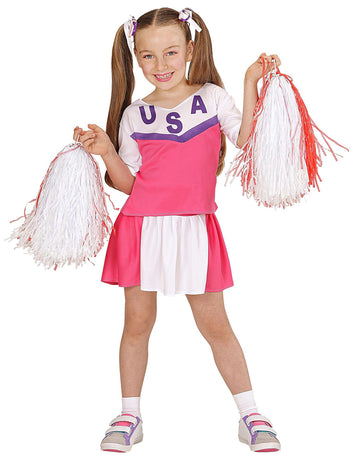 Pompom dekle preobleče roza in belo dekle