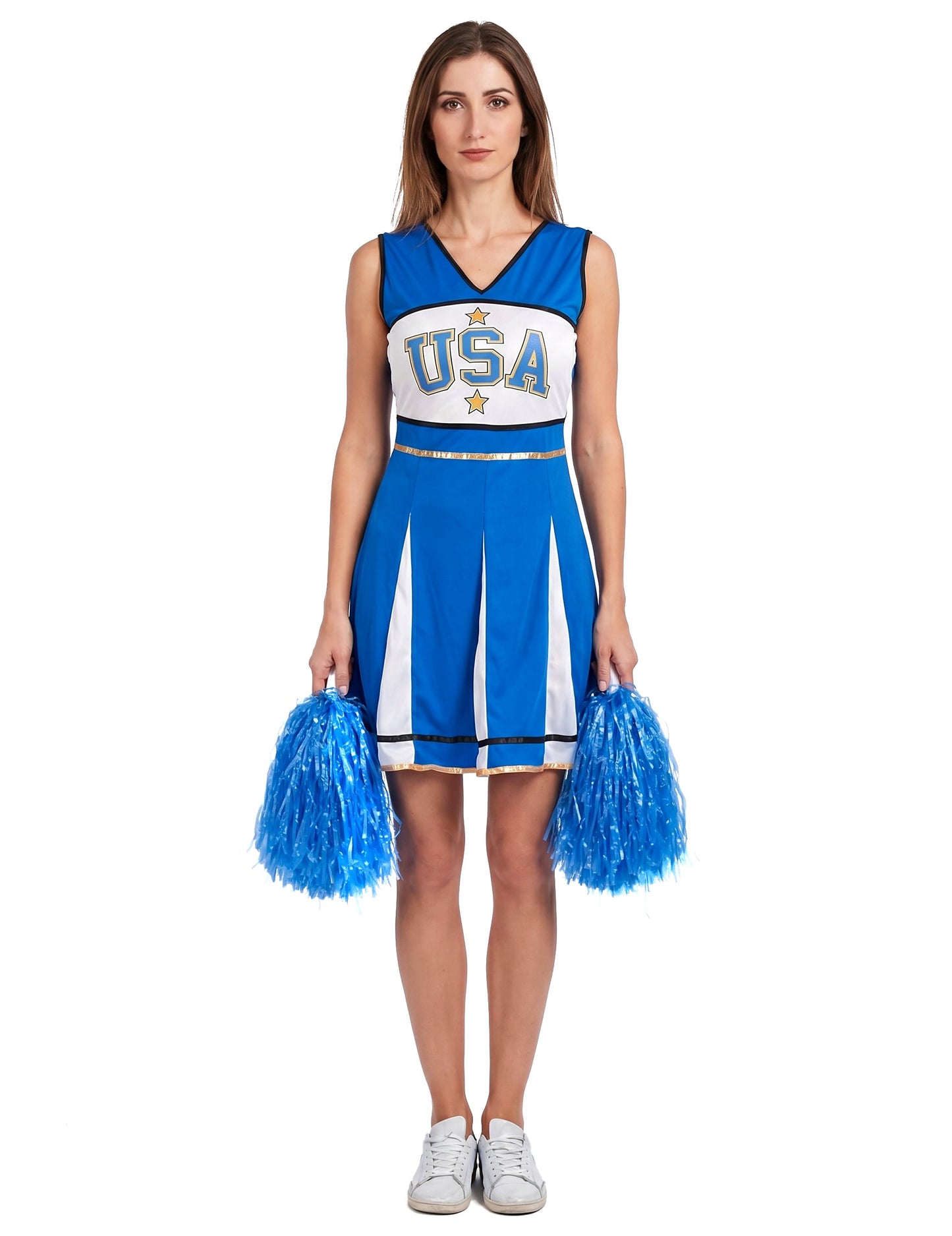 Pompom Girl USA Blue Woman kostum