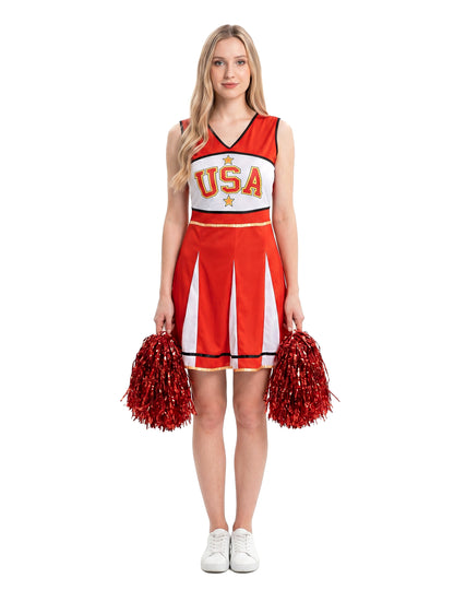 Pompom Girl USA Red Woman kostum