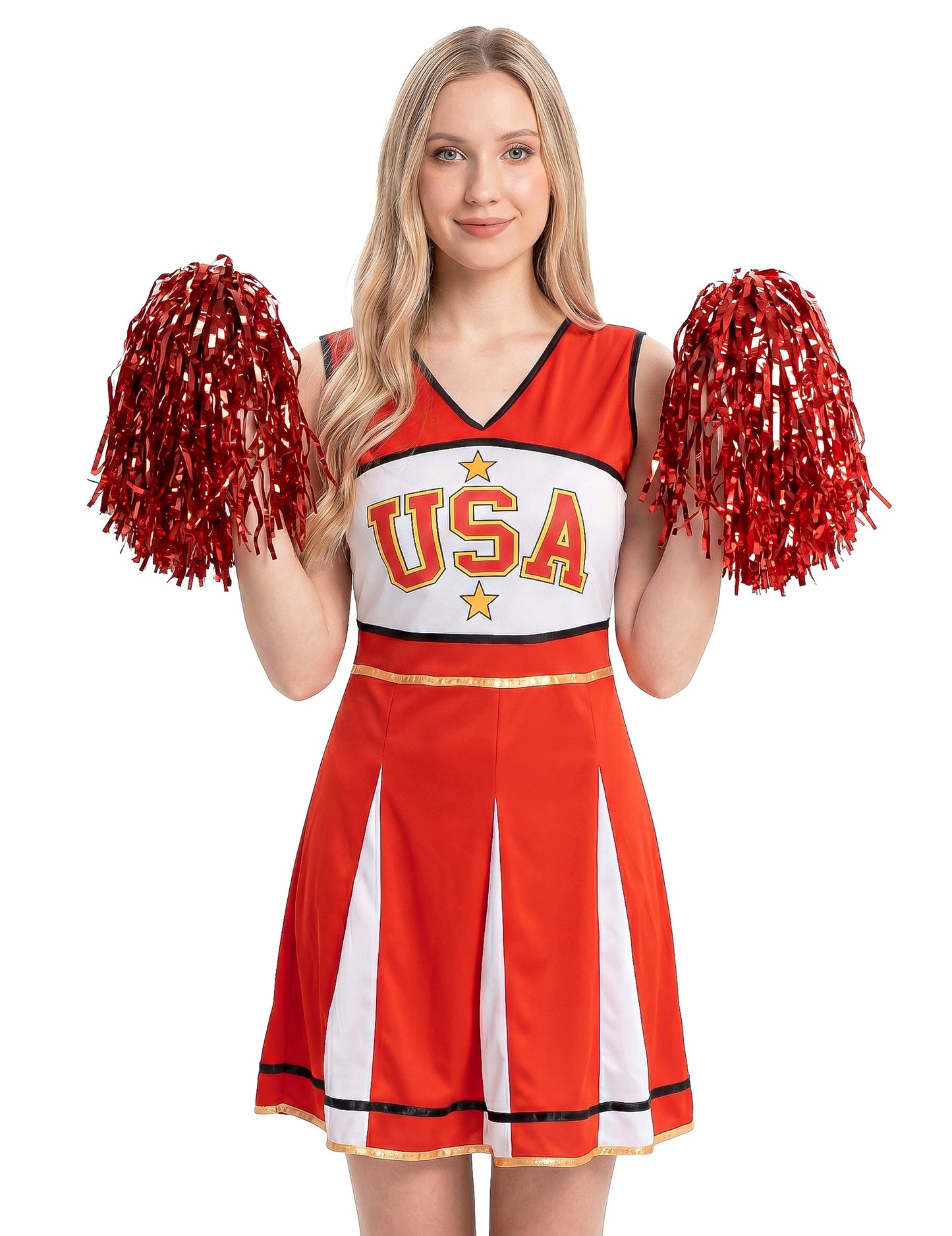 Pompom Girl USA Red Woman kostum