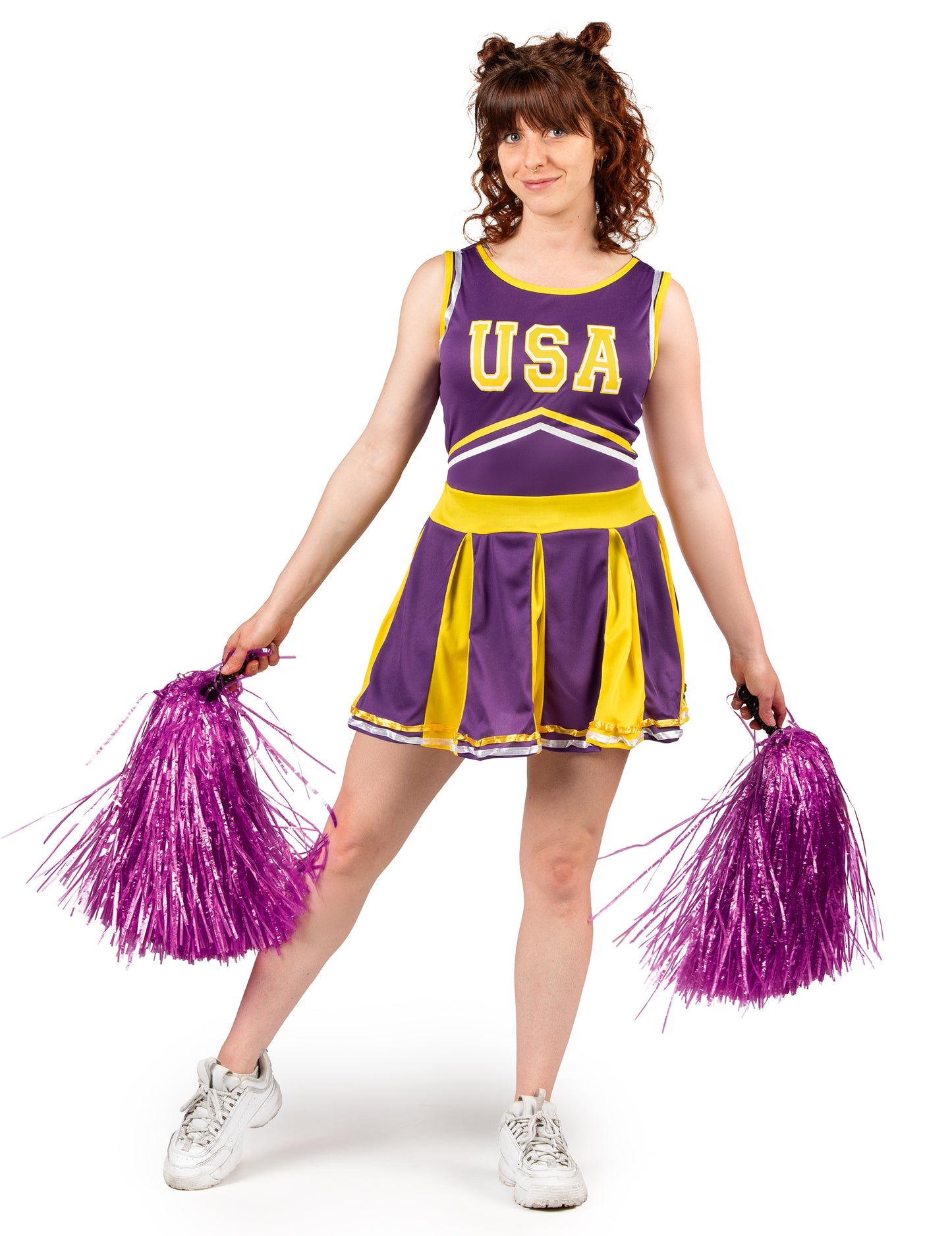 Pompom Girl USA Violet in Yellow Woman kostum