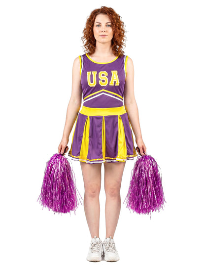 Pompom Girl USA Violet in Yellow Woman kostum
