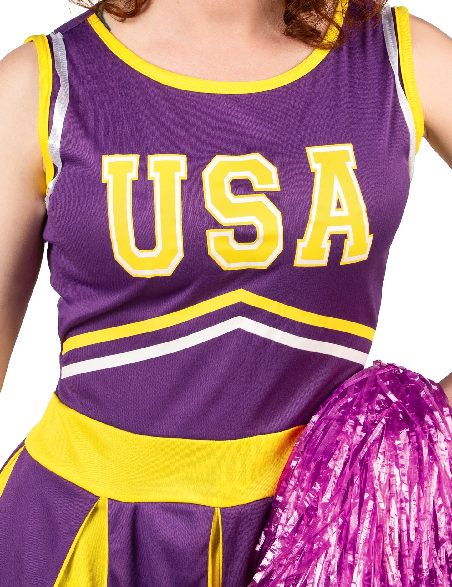 Pompom Girl USA Violet in Yellow Woman kostum