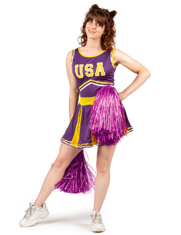 Pompom Girl USA Violet in Yellow Woman kostum