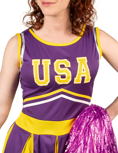 Pompom Girl USA Violet in Yellow Woman kostum
