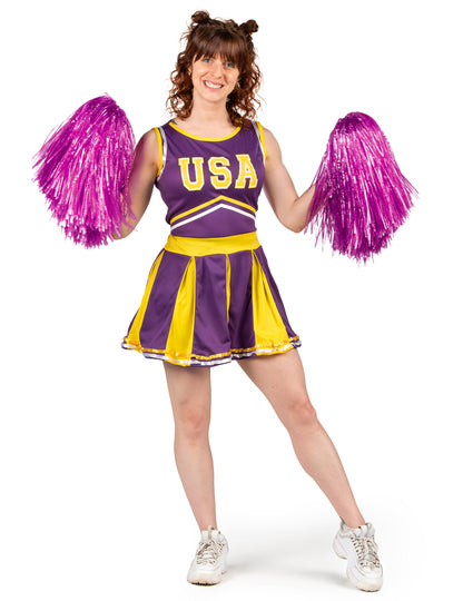 Pompom Girl USA Violet in Yellow Woman kostum