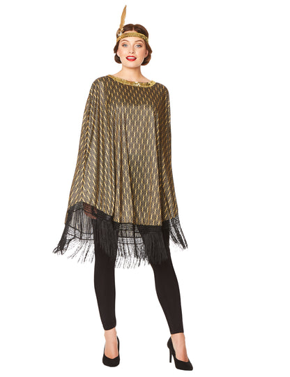 Poncho preobleče Charleston Golden Women