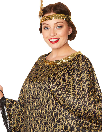 Poncho preobleče Charleston Golden Women