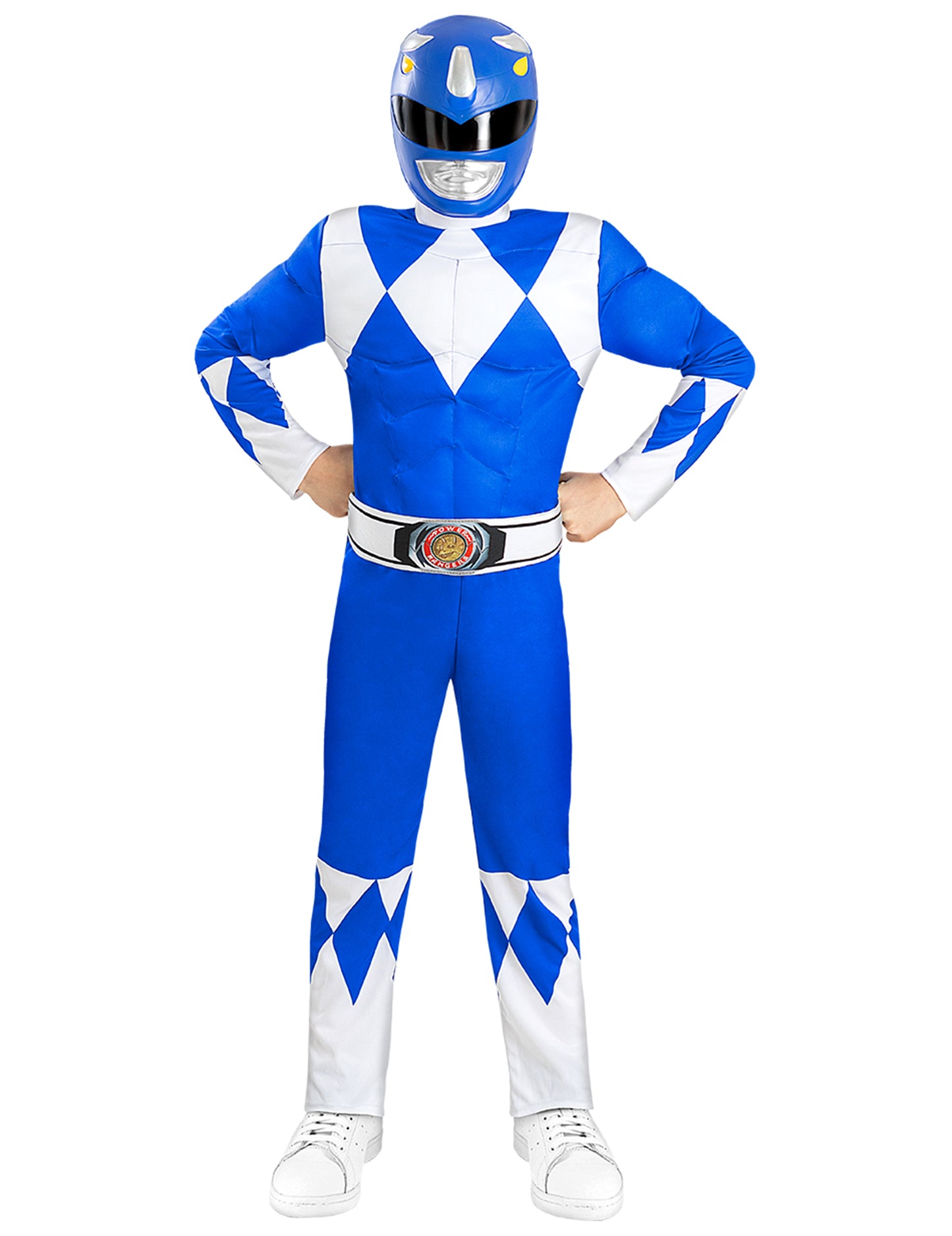 Mišičast modri kostum Power Ranger za otroke