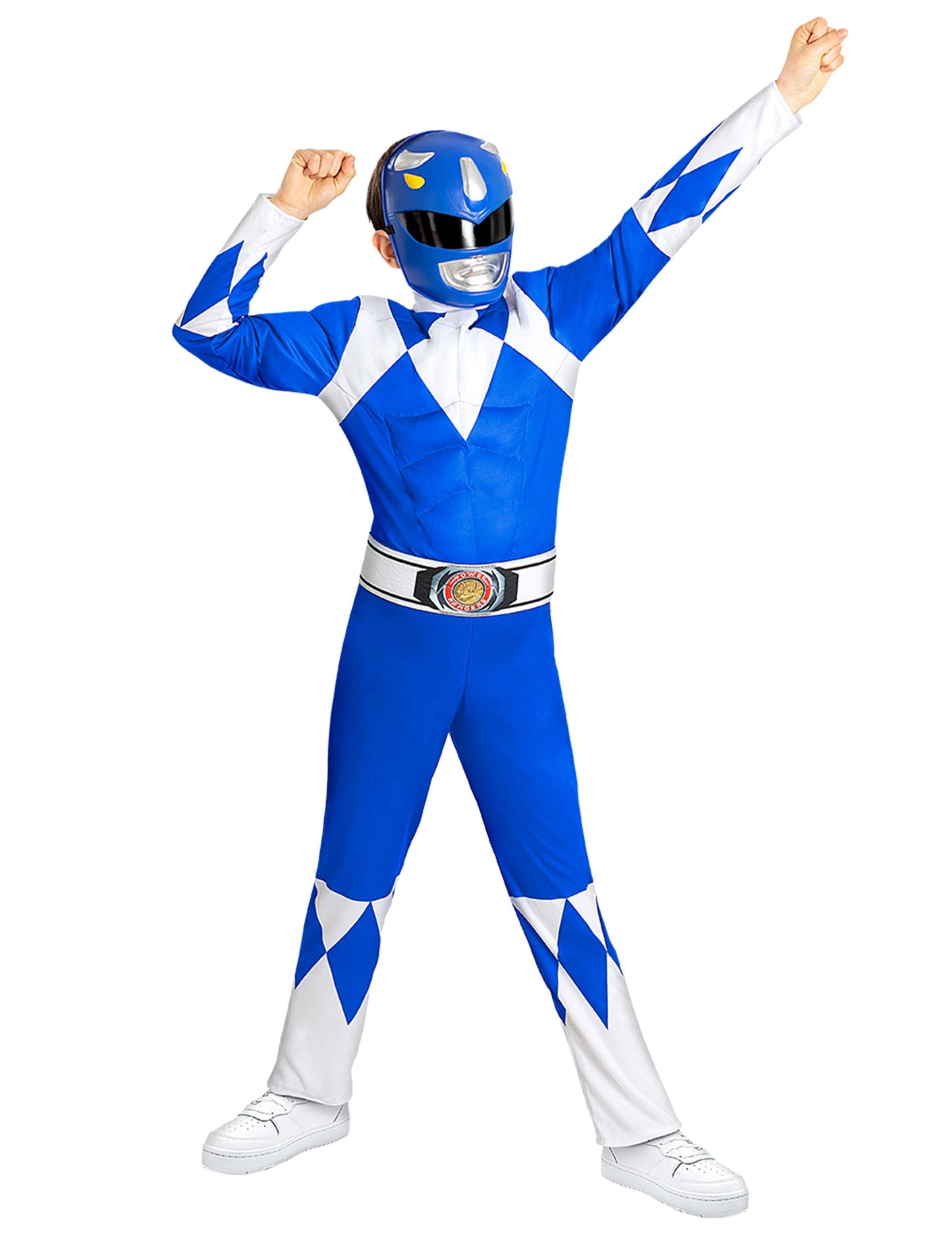 Mišičast modri kostum Power Ranger za otroke