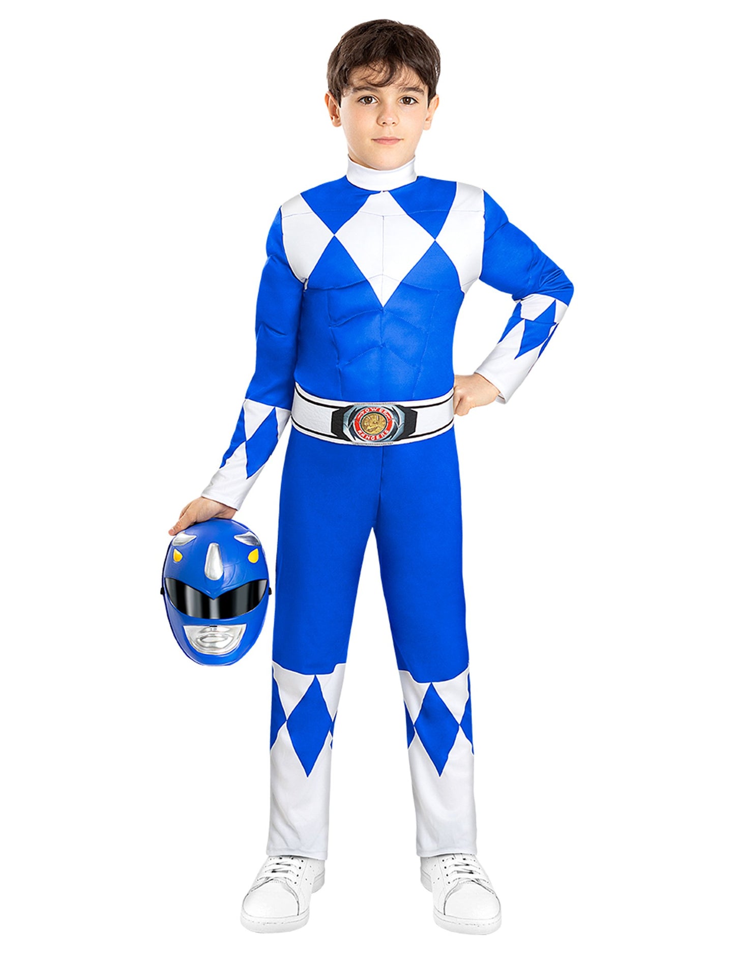 Mišičast modri kostum Power Ranger za otroke