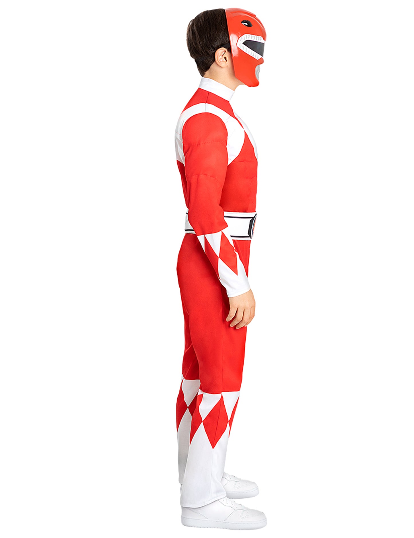 Mišičast rdeč kostum Power Ranger za otroke