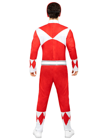 Kostum Power Ranger™ rdeči za odrasle 
