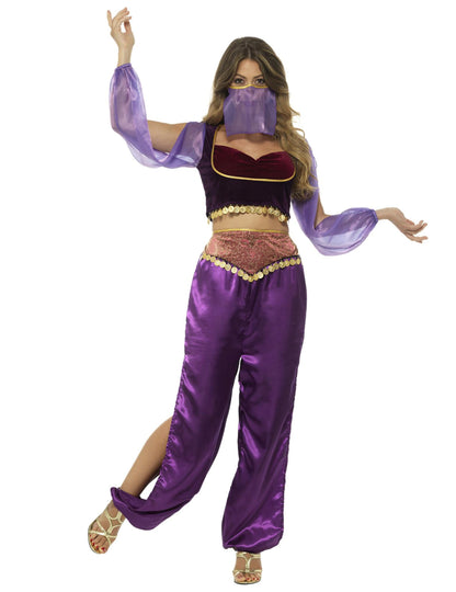 Vue de face du déguisement de princesse arabe