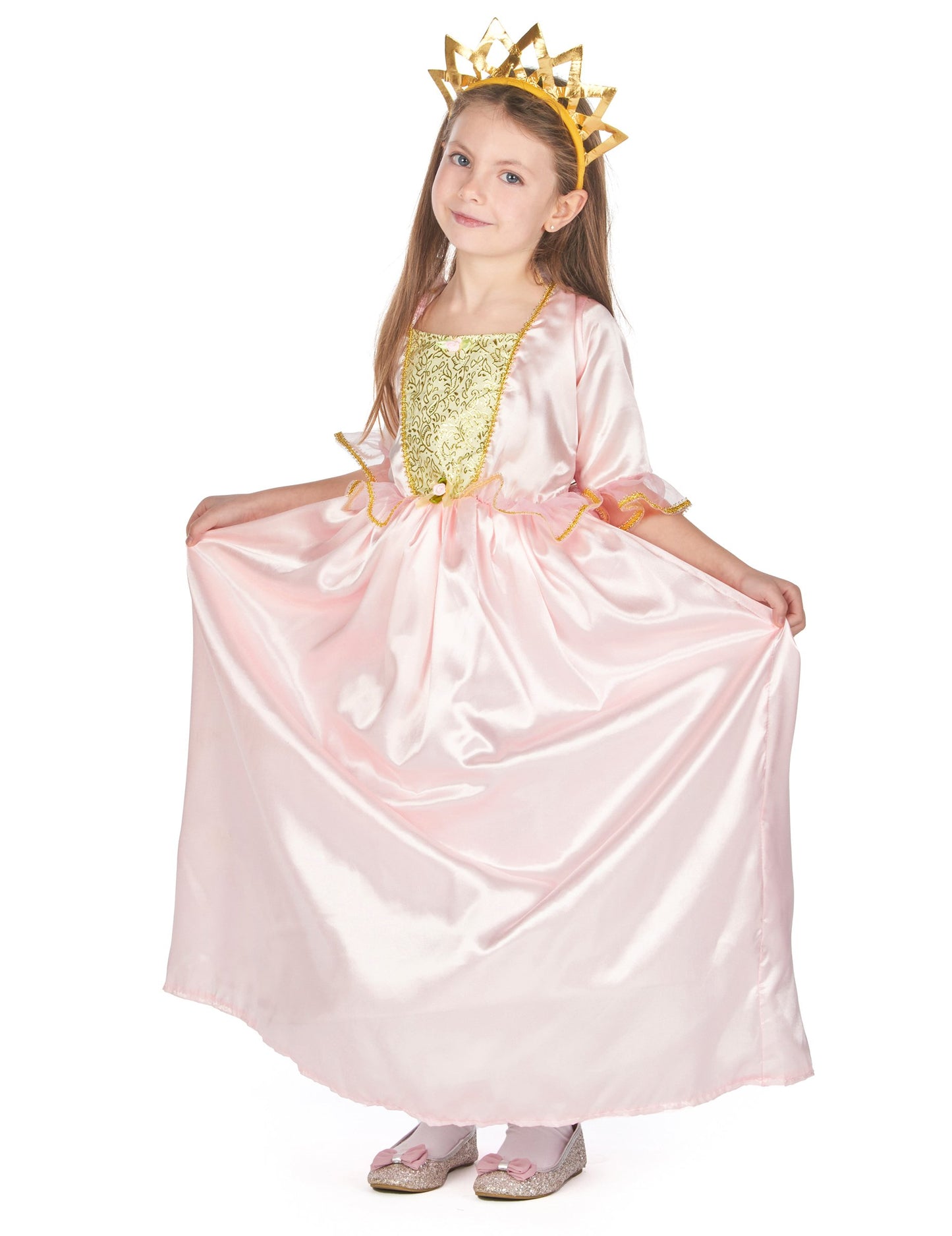 Princesa preobleka s tiara deklico