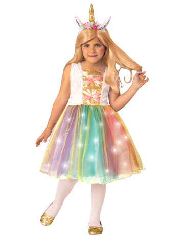 Déguisement Princesse Licorne lumineuse enfant